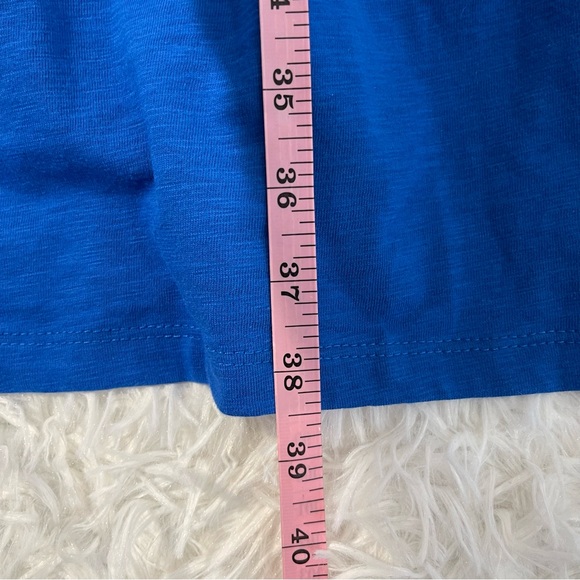 Seven7 Womens Tied Dress Size 2X Blue Short Sleeve Pockets Pullover Casual - Picture 8 of 9